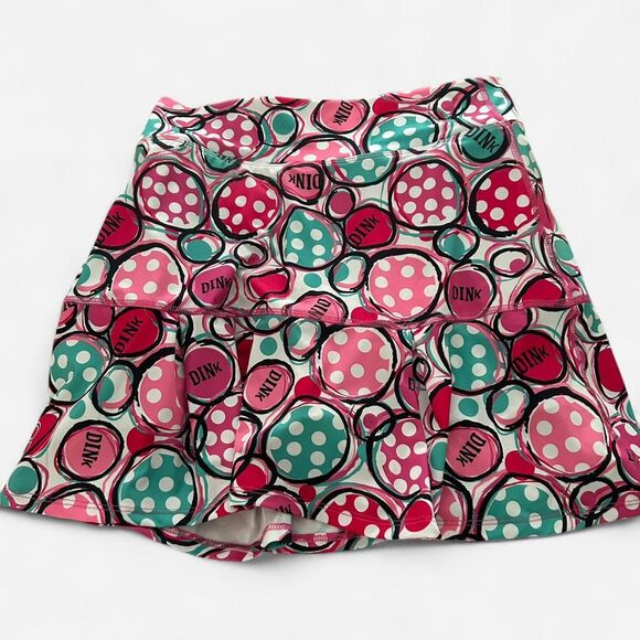 Pickleball Bella Pink “Dink” Print A-Line Ruffle Skort – Size 2 - Picture 2 of 7